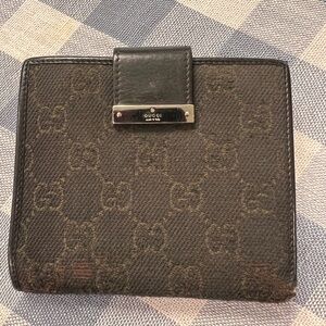 Vintage Gucci Brown Monogram Wallet